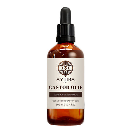 Aytira 100% Pure Castor Olie – Koudgeperste Cosmetische Ricinusolie voor Huid, Haar en Wimpers