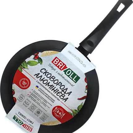 Brizoll Aluminium Koekenpan 26 cm met Keramische Antiaanbaklaag - Soft Touch Handvat