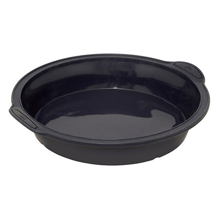Secret de Gourmet Taarten bakken bakvorm/bakgerei Backery Pro - siliconen - anti-aanbak laag - zwart - 24 x 6.2 cm