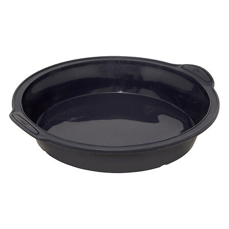 Secret de Gourmet Taarten bakken bakvorm/bakgerei Backery Pro - siliconen - anti-aanbak laag - zwart - 24 x 6.2 cm