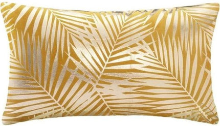 Tropic Fluwelen Kussen - 30 x 50 cm - Okergeel