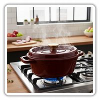 Hage - Gietijzeren Braadpan - Braadpan - Cast Iron Casserole met Deksel - Geëmailleerd - Geschikt voor Inductie & Oven - 2.85 Liter - 25.5 x 19.5 x 12.5 cm - Pruimkleur
