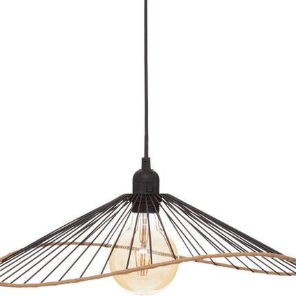 Moderne Hanglamp Alara zwart metaal draad