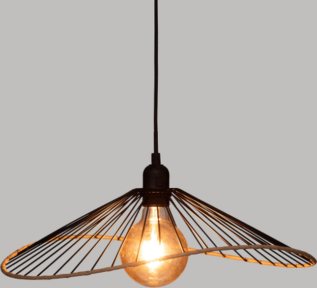 Moderne Hanglamp Alara zwart metaal draad