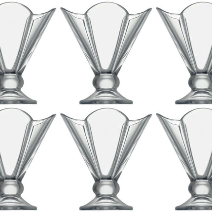 Set van 6 glazen ijsbekers ijscoupe-dessertglas 250 ml