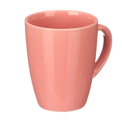 6x Mystique Roze effen mokken / bekers 330 ml - Theebeker / koffiemok