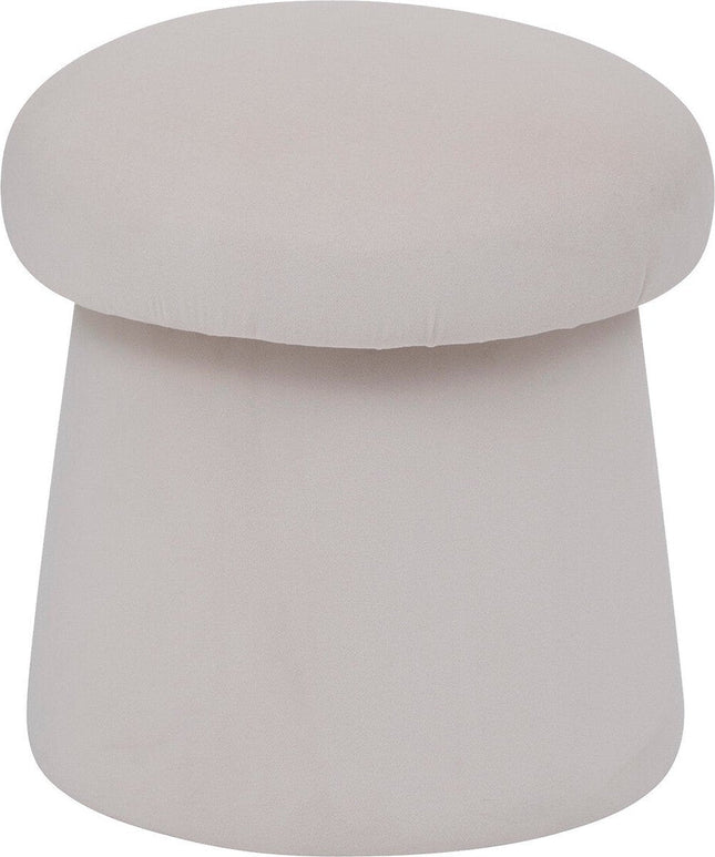 Atmosphera Poef Noa velvet Ø37xH40cm - Amber