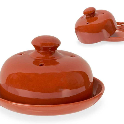 Traditionele Keramische Kaasstolp -botervloot- 19 cm