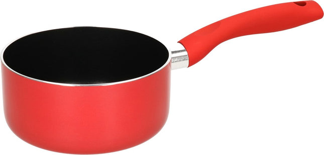 5Five - Steelpan/sauspan - Inductie - aluminium - rood/zwart - D16 cm
