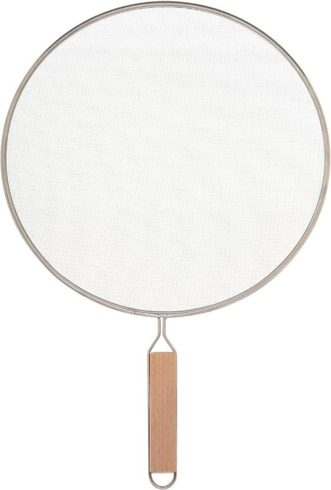 Set van 2x universele RVS spatdeksels/afgietdeksels voor pannen 25 - 28 cm